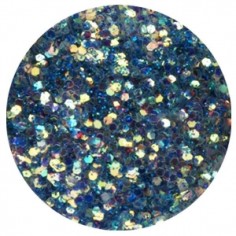 Confetti with Glitter Dust, ocean blue