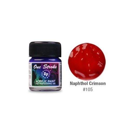 Acrylic Paint, One Stroke, Naphthol Crimson, 15ml