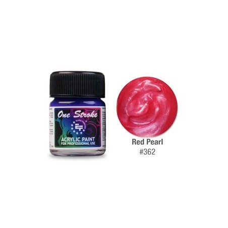 Acrylic Paint, One Stroke, Red Pearl, 15ml