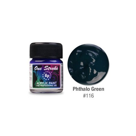 Acrylic Paint, One Stroke, Phthalo Green, 15ml
