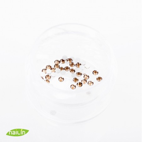 Swarovski Rhinestones, Smoked Topaz, 2mm