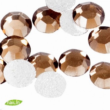 Swarovski Rhinestones, Smoked Topaz, 2mm