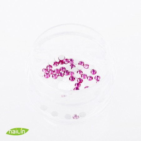 Swarovski Rhinestones, Fuchsia, 2mm