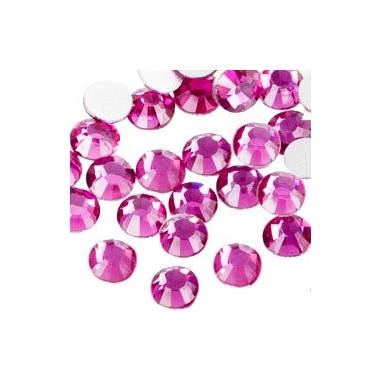 Swarovski Rhinestones, Fuchsia, 2mm