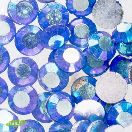 Rhinestones, 4mm, multicolor blue