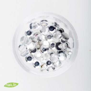 Rhinestones, 4mm, silver