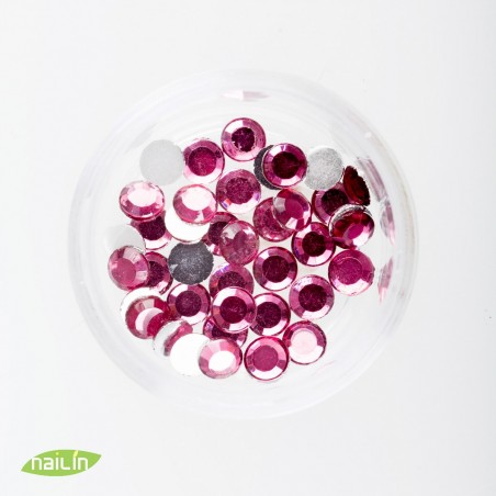 Rhinestones, 4mm, pink