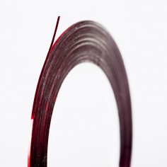 Decorative Stripe, metallic red