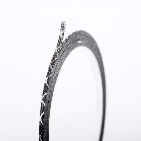 Decorative Stripe, black & silver