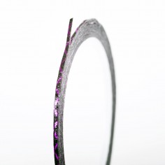 Decorative Stripe, black & violet