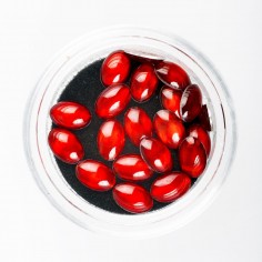 3D Pearls, red ovals