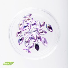 3D Glass Jewels, 6mm, light violet