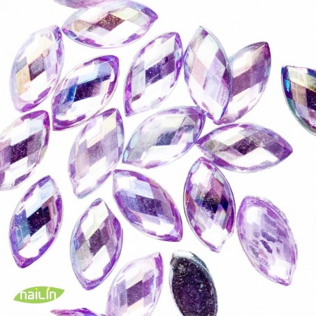 Стеклянные стразы ювелирные, 6мм, светло-фиолетовый