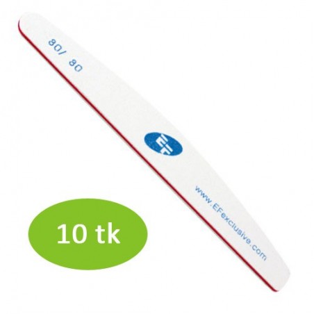 Halfmoon nail file, 80/80, 10pcs