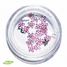 Klaaslilled, 4mm, heleroosa