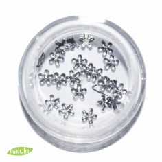 Klaaslilled, 4mm, hõbe