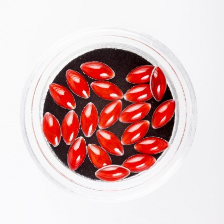 3D Pearls, red leafs