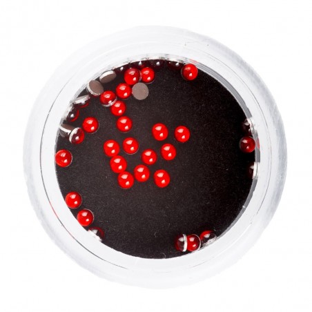 3D Pearls, 2mm, red