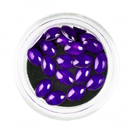 3D Pearls, purple ovals
