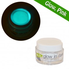 Värigeeli, Glow in Dark Pink, 5g
