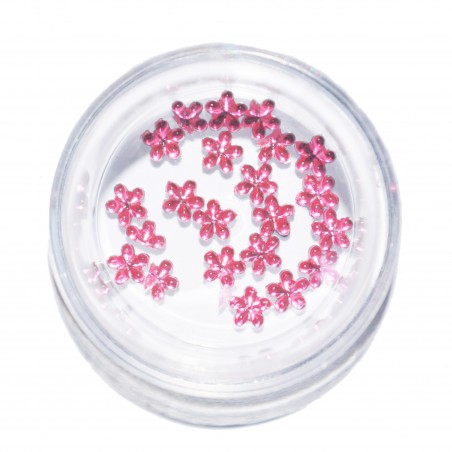 Glass Flowers, 4mm, light pink