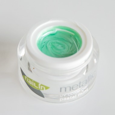 Värviline geel, Metallic Pastel Mint, 5g