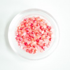 Pearls, 2mm, pink
