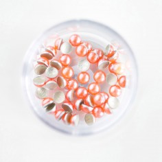 Glitter pärlid, multicolor virsik