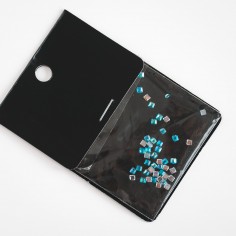 Rhinestones, 2mm, square, blue