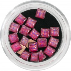 3D Pearls, pink squares