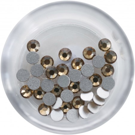 Swarovski Rhinestones, Smoked Topaz, 3mm