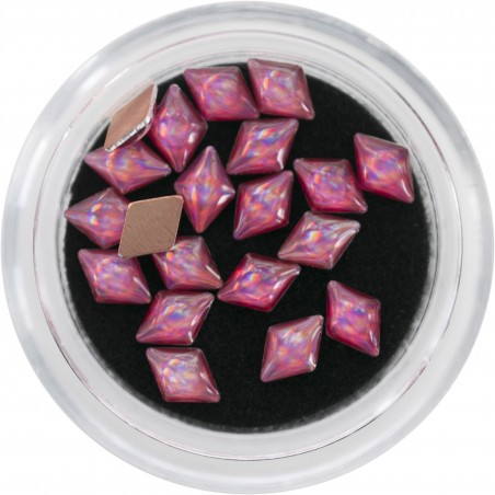 3D Pearls, pink rhombus