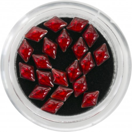 3D Pearls, red rhombus