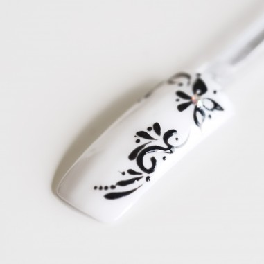 Värviline geel, Gel Paint Black, 4g