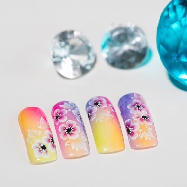 Värviline geel, Gel Paint White, 4g