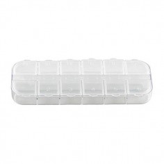 Nail art box, 12 slots
