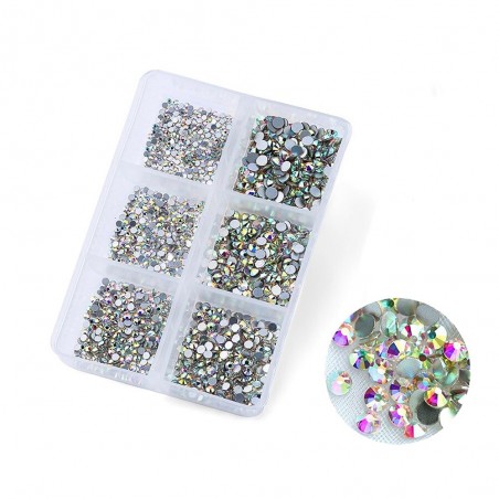 Kivet, Crystal AB, 1,6mm - 3mm, 1680 kpl