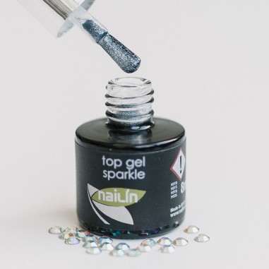 Глянец-гель, Top Gel Sparkle, 8ml