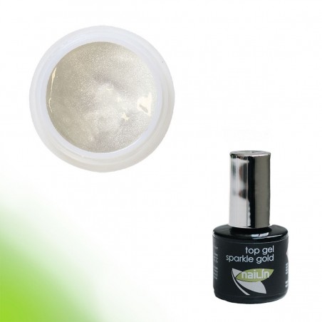 Kiiltogeeli, Top Gel Sparkle Gold, 8ml
