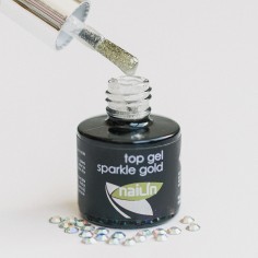 Kiiltogeeli, Top Gel Sparkle Gold, 8ml 2