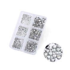Камешки, Clear, 1,6мм - 3мм, 1680шт