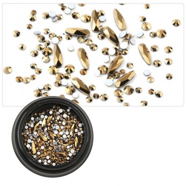 Rhinestones mix, Gold