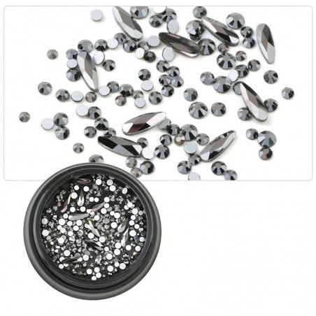 Rhinestones mix, Jet
