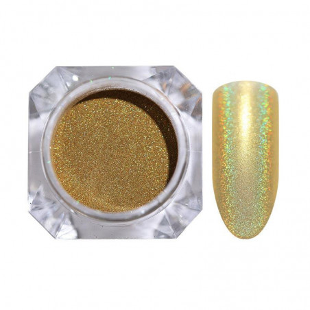Holographic glitter, Gold