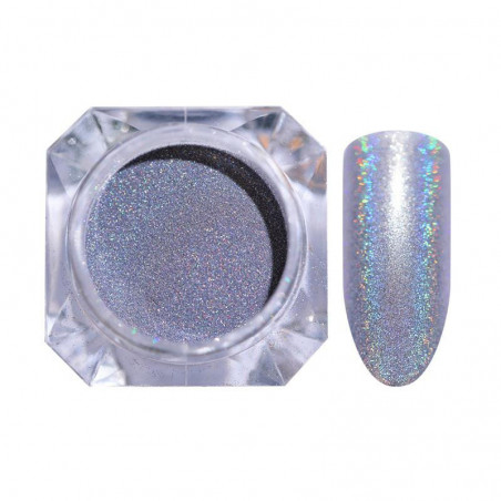 Holographic glitter, Silver