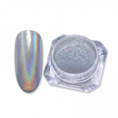 Holographic glitter, Silver 1 Holographic glitter, Silver 1