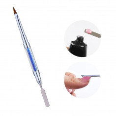 Acryl Gel brush with spatula, 12mm 2