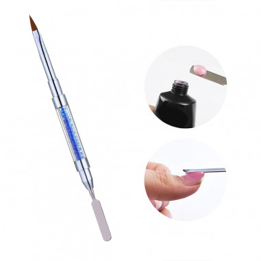 Acryl Gel brush with spatula, 12mm