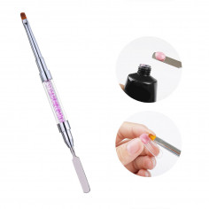Acryl Gel brush with spatula, 6mm 2