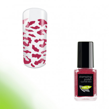 Leimalakka, Glitter Red, 12ml